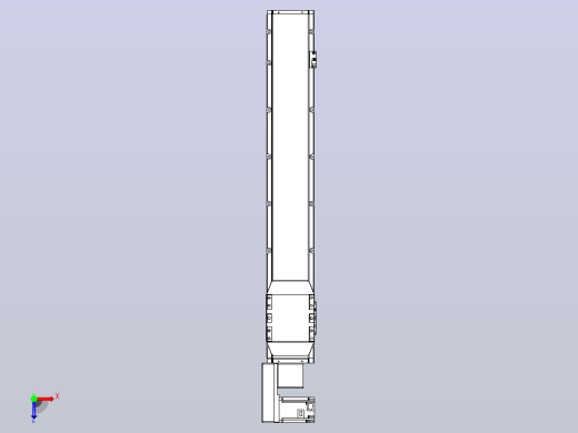 机器人皮带驱动直线轴TPA-GCB-150-P80-L800-QL-M75-N3俯视缩略图