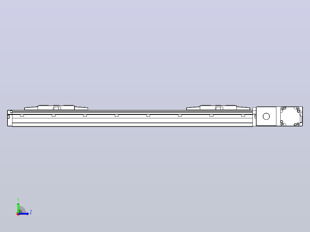 皮带直线轴双滑块型TPA-GCBS-120-P70-L150-QR-M20-N3左视图