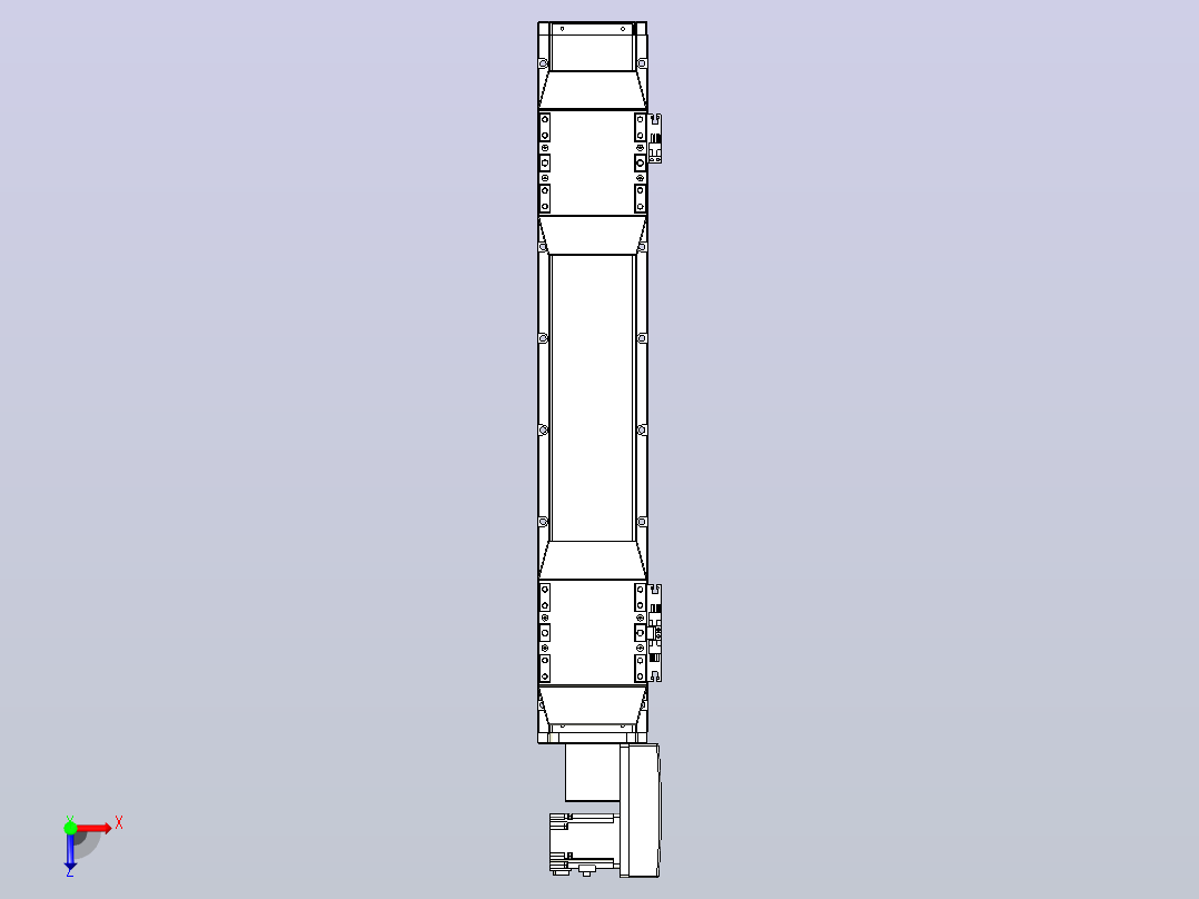皮带直线轴双滑块型TPA-GCBS-120-P70-L150-QR-M20-N3俯视图