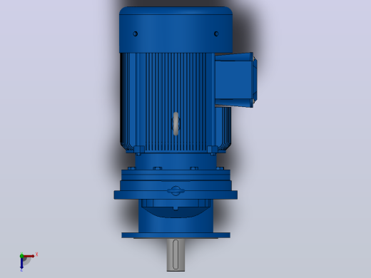 RXF127法兰轴伸式安装斜齿轮减速机RX127-Y45-4P-225M-M1-0°-Φ450俯视缩略图