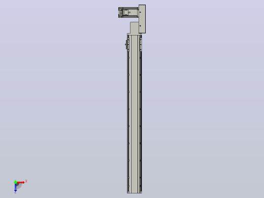 皮带直线轴半封闭可选导轨TPA-HNB-85D-90-L750-ML-C-P20-N3俯视缩略图