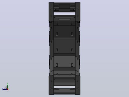 弯曲半径125内高45两侧打开型封闭式拖链_DMD45CD-45-75-125R-30右视缩略图