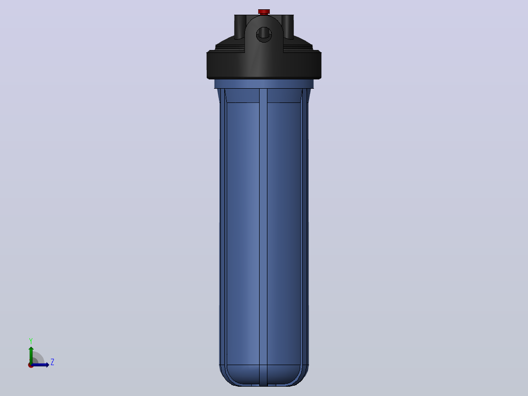 过滤器外壳左视图