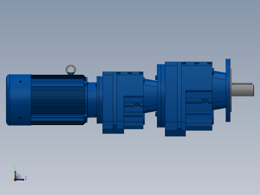 RF47R37法兰轴伸式组合型斜齿轮减速机RF47R37-Y0.18-4P-63-M1-0°-Φ200左视缩略图