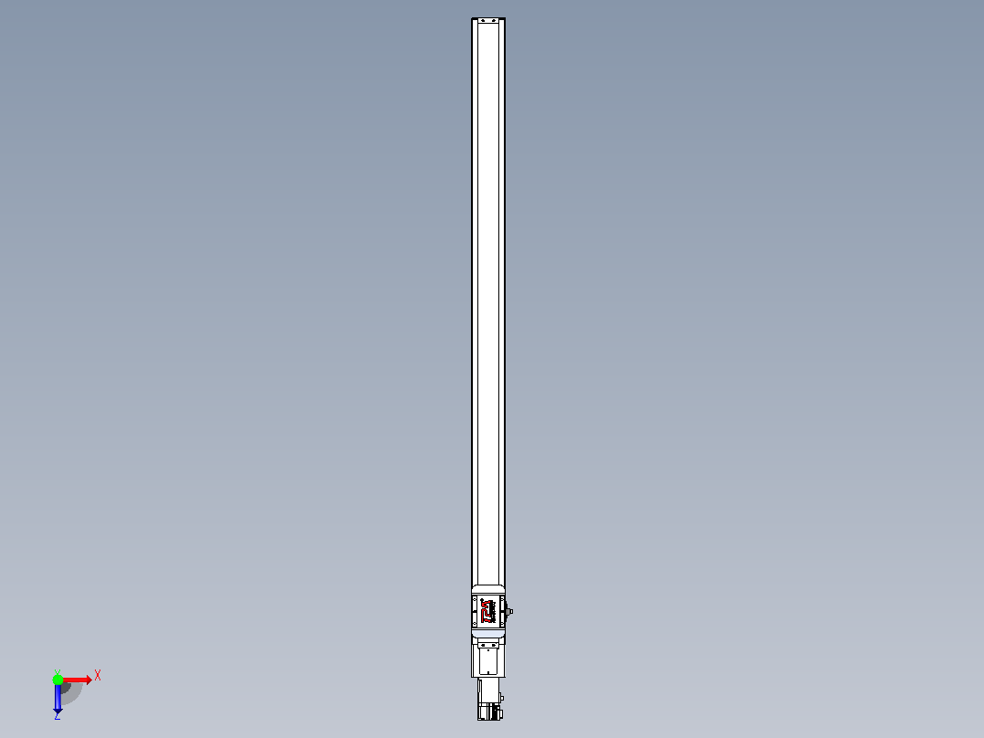滚珠丝杠直线轴带导轨全封闭TPA-HCR-65S-1610C-L1050-M-Y-P10-N3俯视图