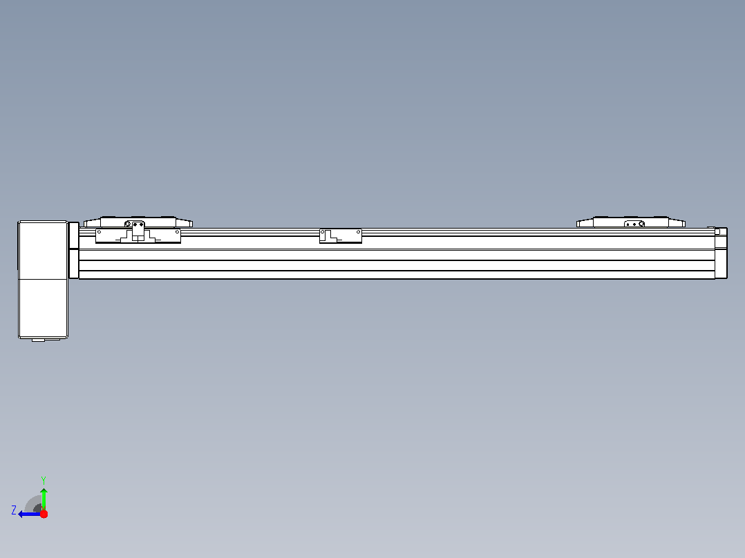 皮带直线轴双滑块型TPA-GCBS-80-P60-L225-RP-M20-N3右视图
