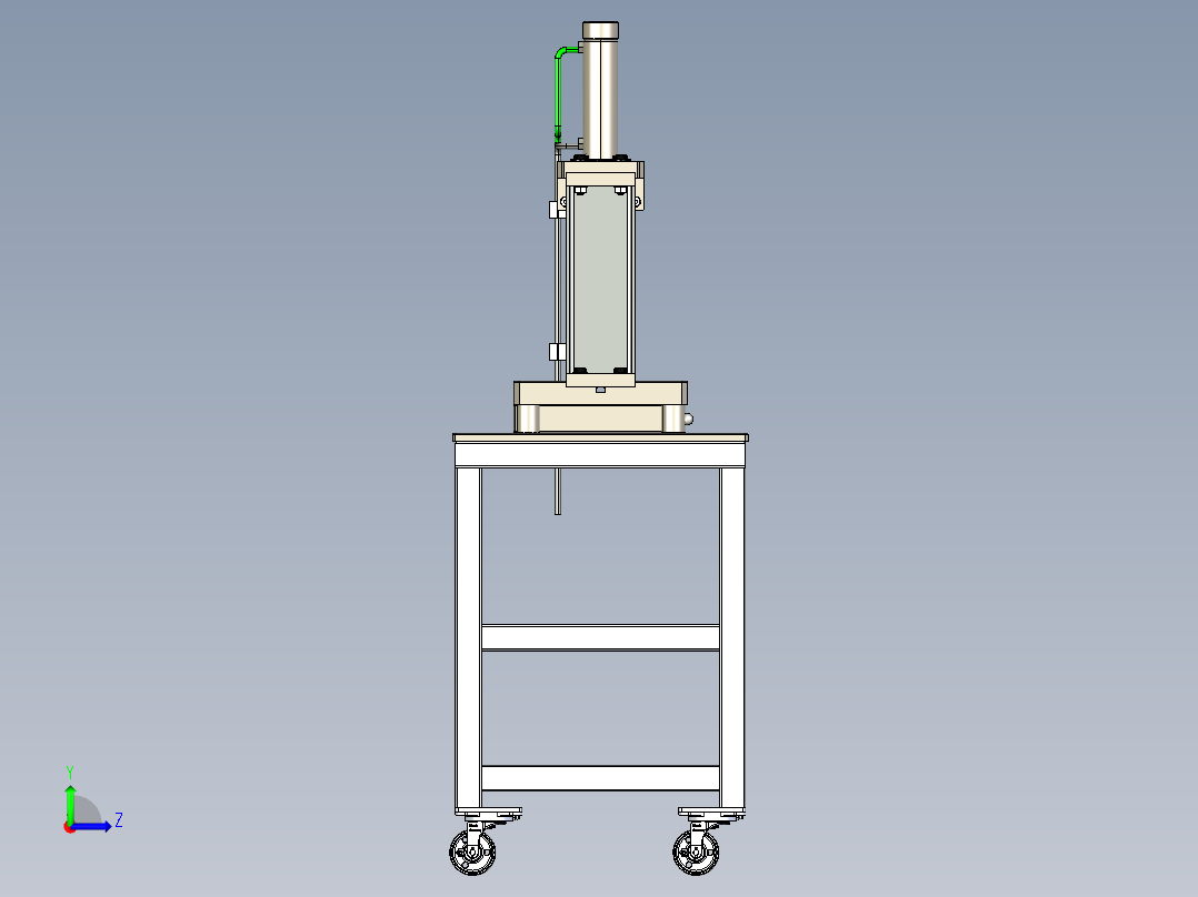 激光打印机左视图