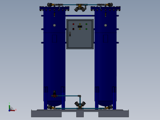 发电机（详解）设计模型前视缩略图