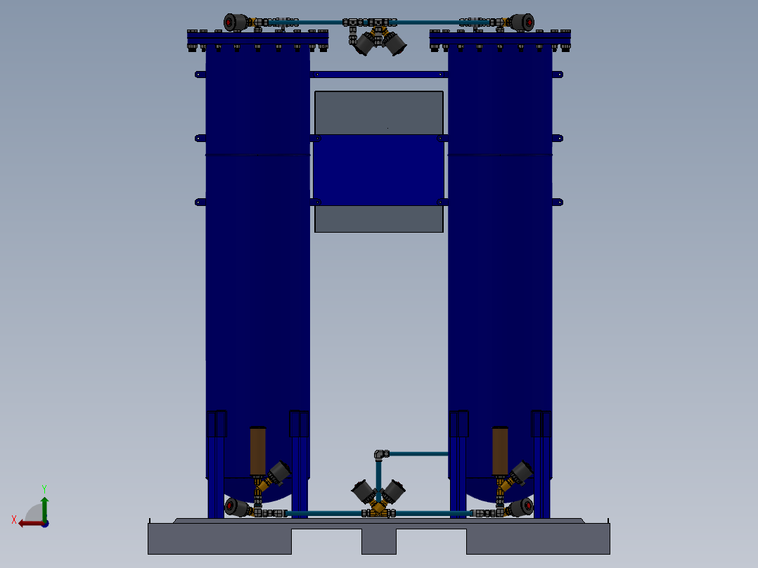 发电机（详解）设计模型后视图