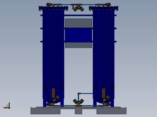 发电机（详解）设计模型后视缩略图
