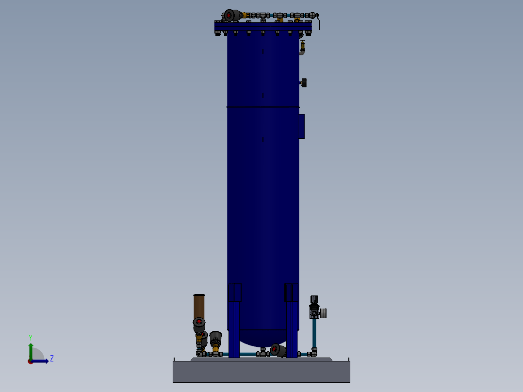 发电机（详解）设计模型左视图