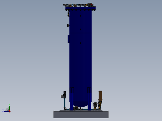 发电机（详解）设计模型右视缩略图