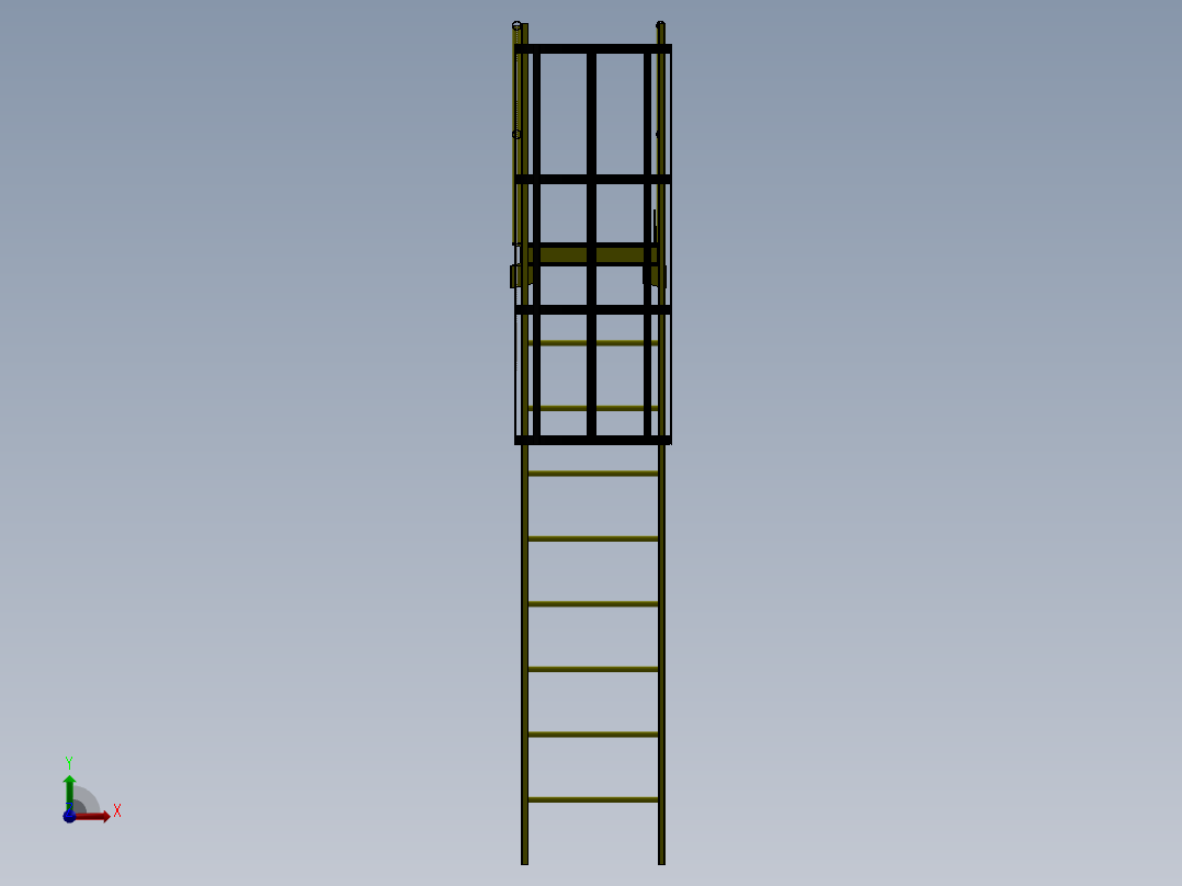 卧式储罐SW2011前视图