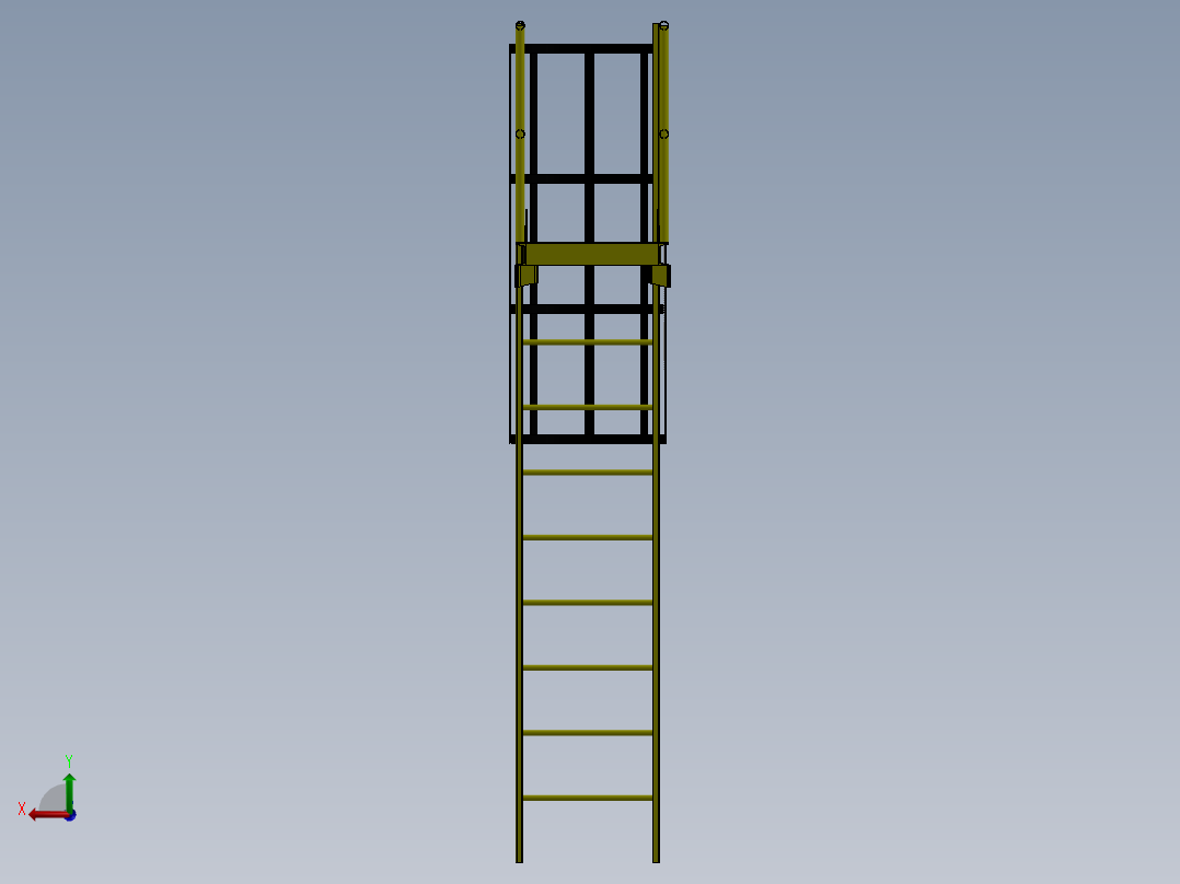 卧式储罐SW2011后视图
