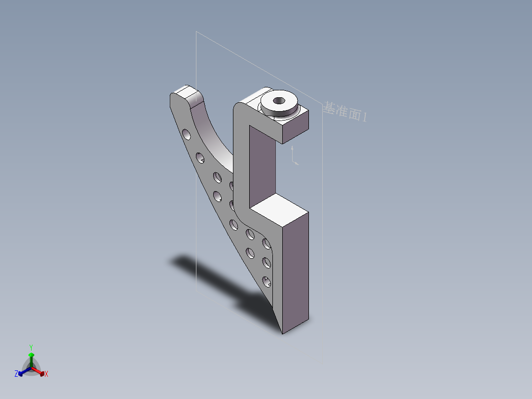 支架钩正等轴测图