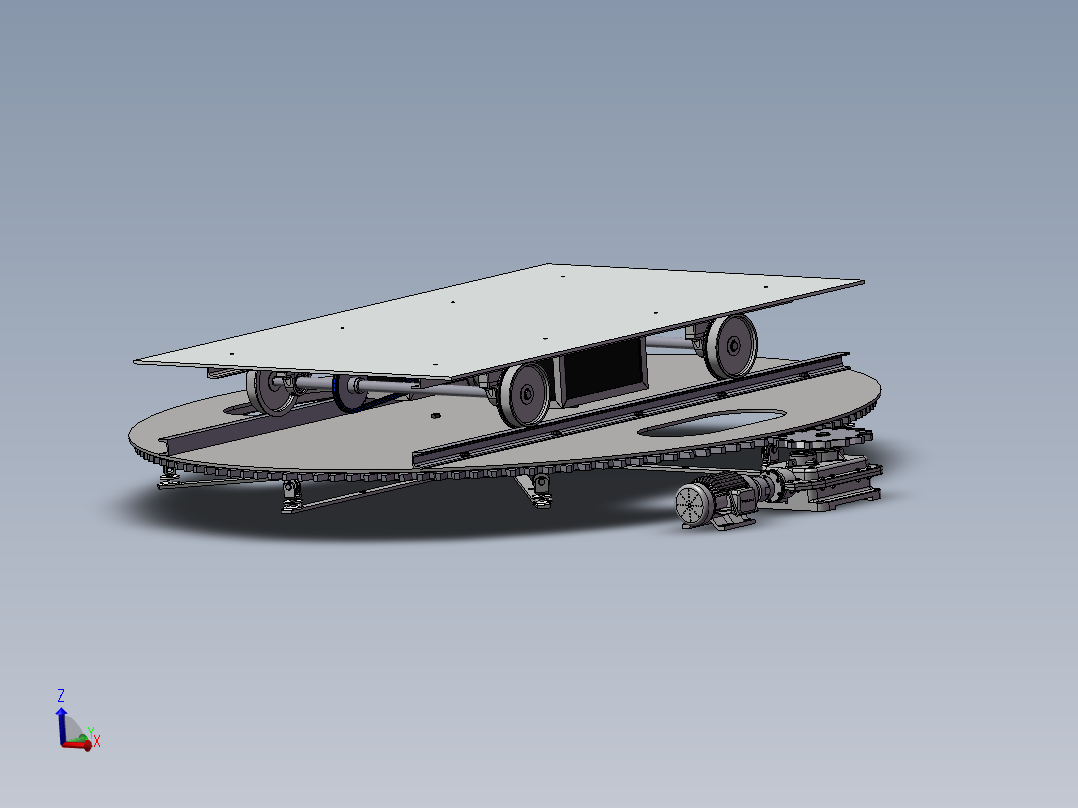 车间运输火车转盘设备