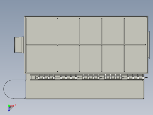 B02-布袋除尘器模型3D模型-1俯视缩略图