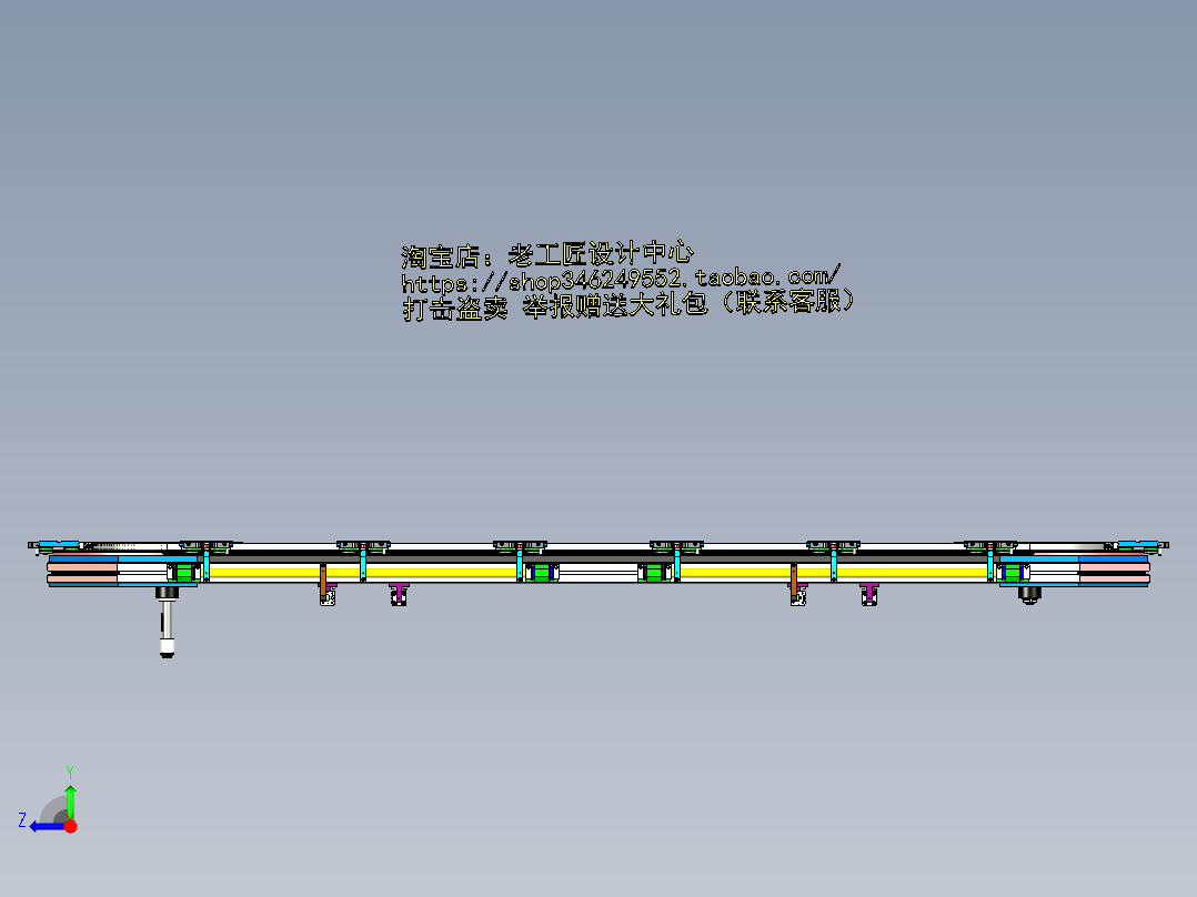 B13_高速环形输送线右视图