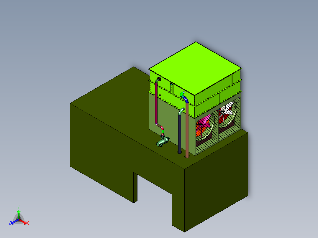 工业冷水机组工厂冷却装置