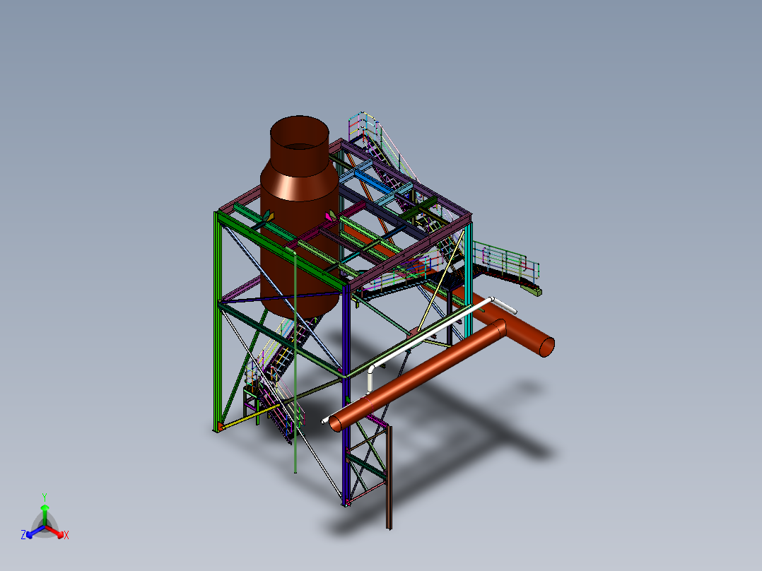 除尘设备焊接轻钢钢结构