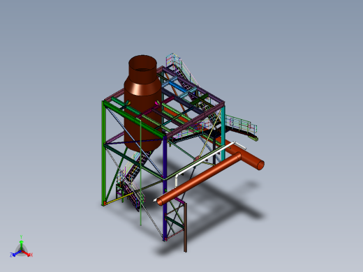 除尘设备焊接轻钢钢结构