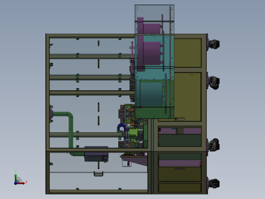 29气缸侧向双夹紧机构前视缩略图