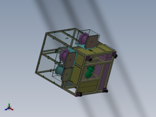 29气缸侧向双夹紧机构正等轴测缩略图
