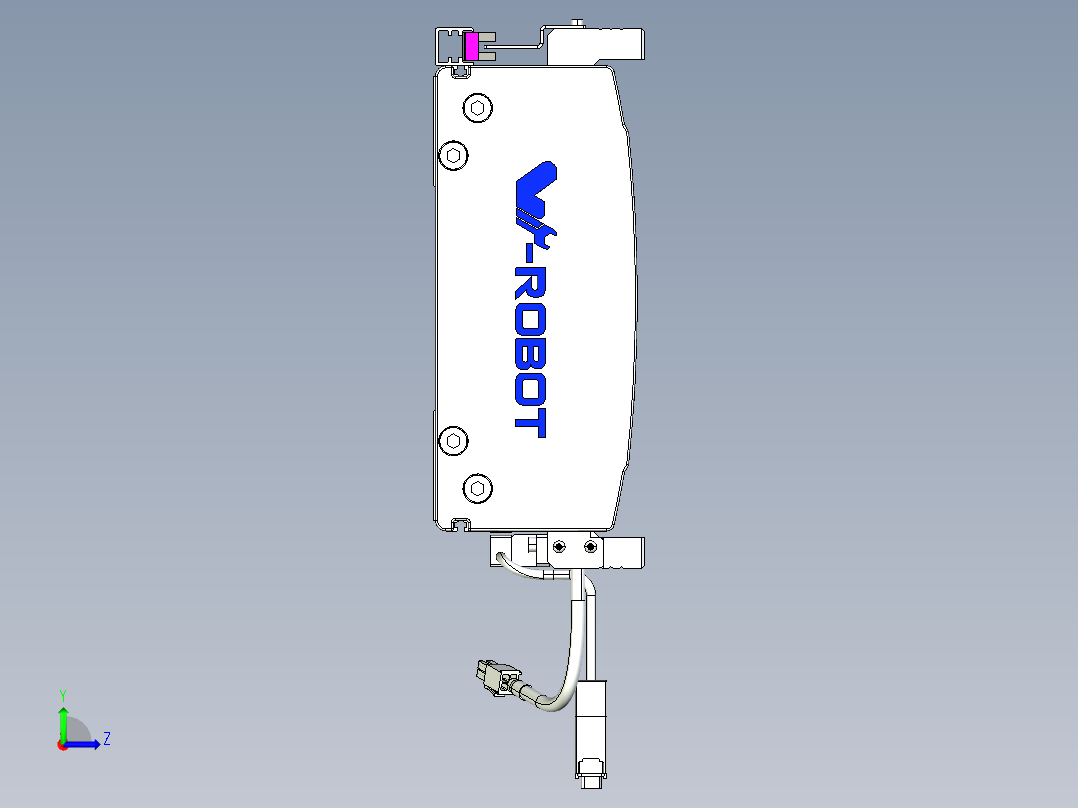 威洛博VL系列直线电机模组-VL22H2-S700左视图