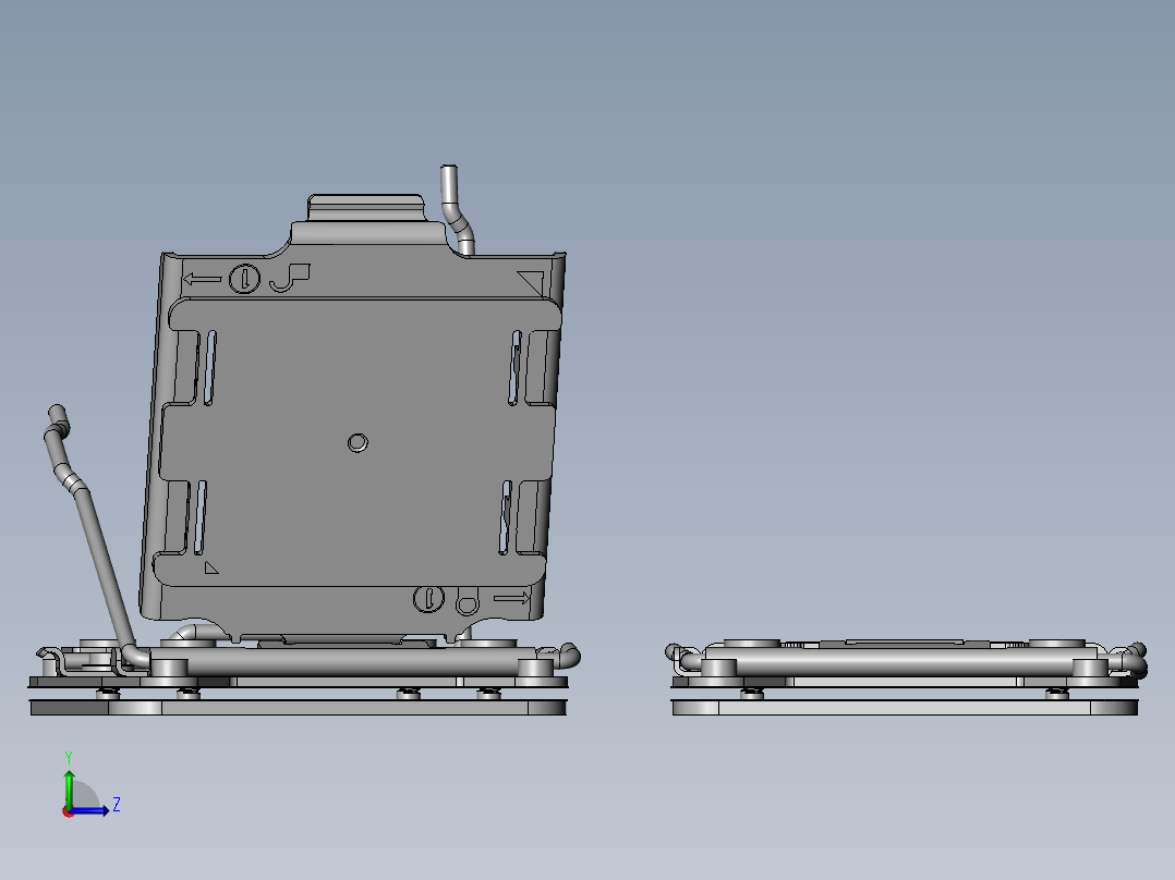 CPU中央处理器4左视图