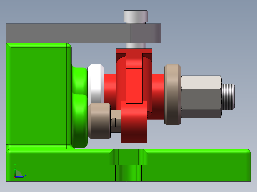 气门摇臂轴支座加工工艺及钻φ3斜孔夹具设计【含三维SolidWorks】左视图