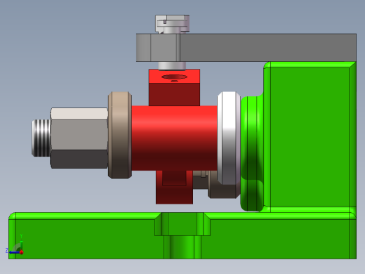 气门摇臂轴支座加工工艺及钻φ3斜孔夹具设计【含三维SolidWorks】右视缩略图