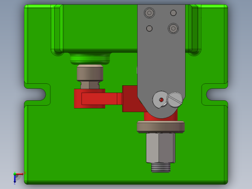 气门摇臂轴支座加工工艺及钻φ3斜孔夹具设计【含三维SolidWorks】俯视缩略图
