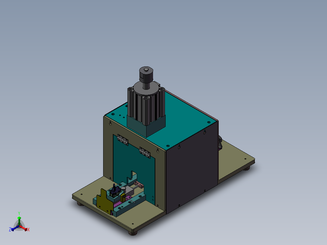 自动冲压成型机方案正等轴测图