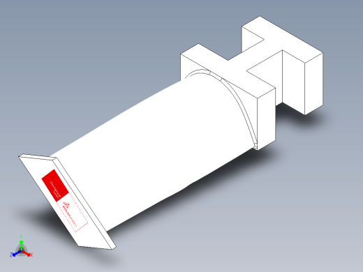 涡轮 叶片 涡扇 (24)正等轴测缩略图