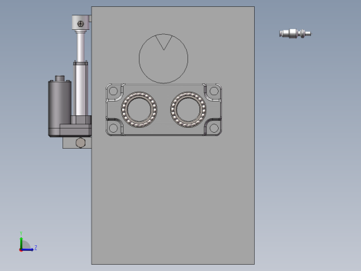 榨汁机装配左视缩略图