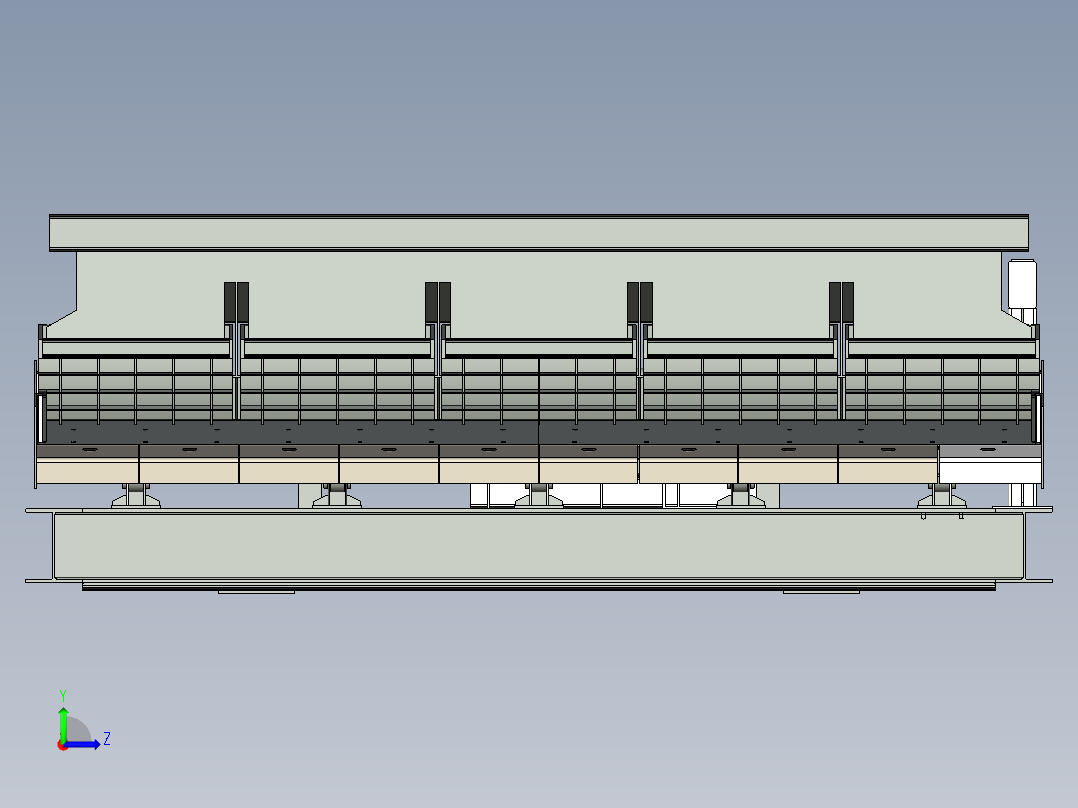 大型窑炉投料机左视图