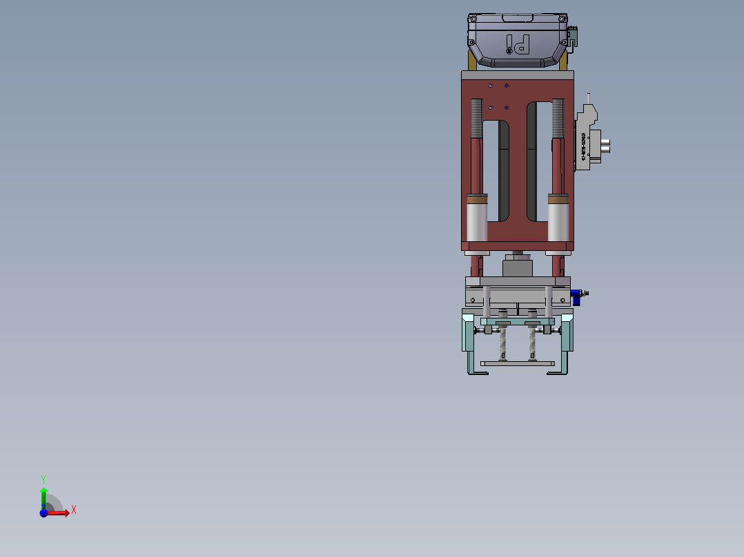 上料夹爪模组前视图