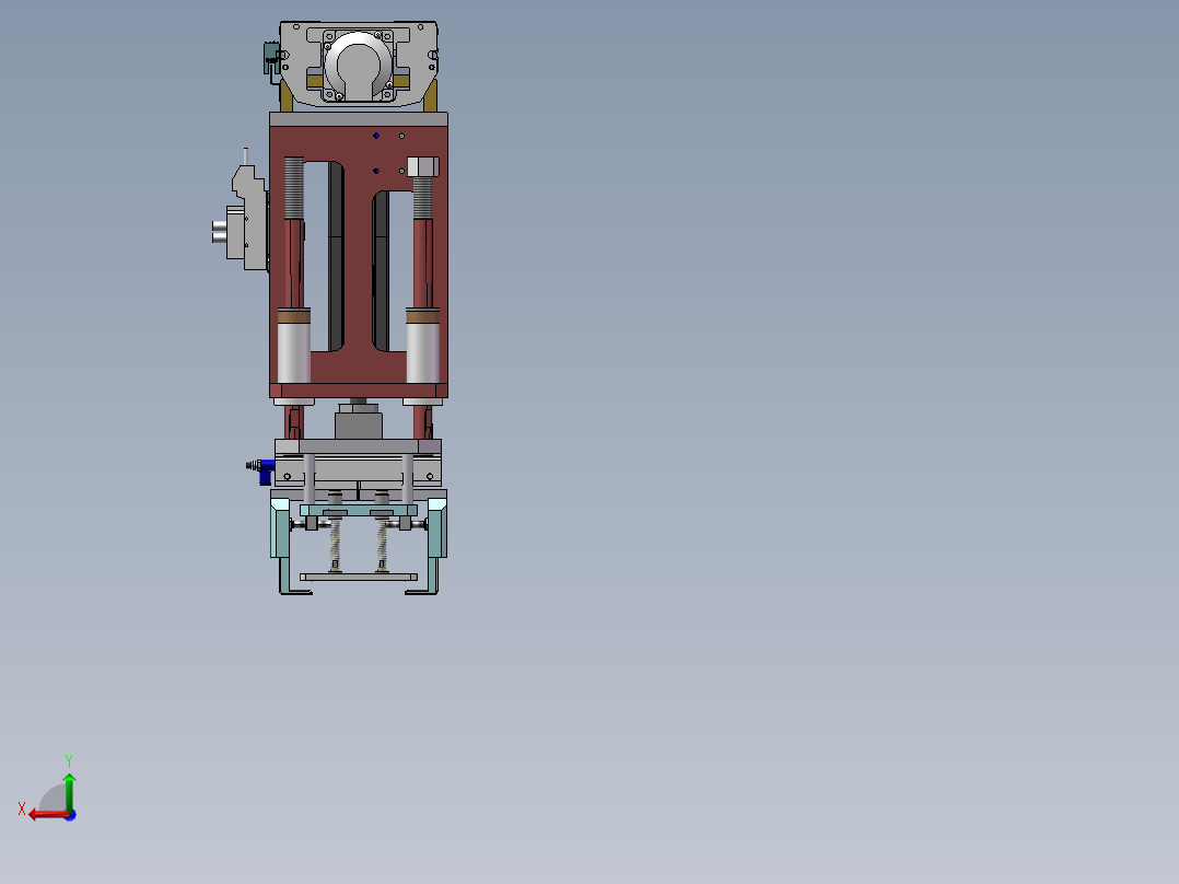 上料夹爪模组后视图