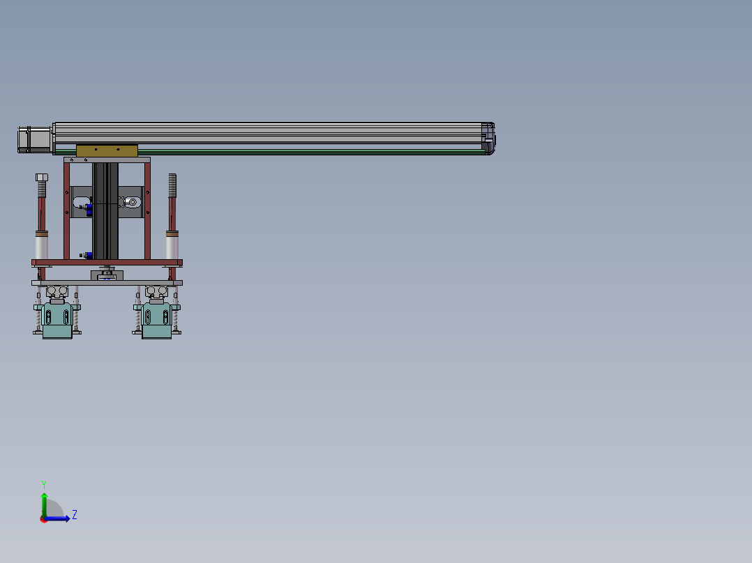 上料夹爪模组左视图