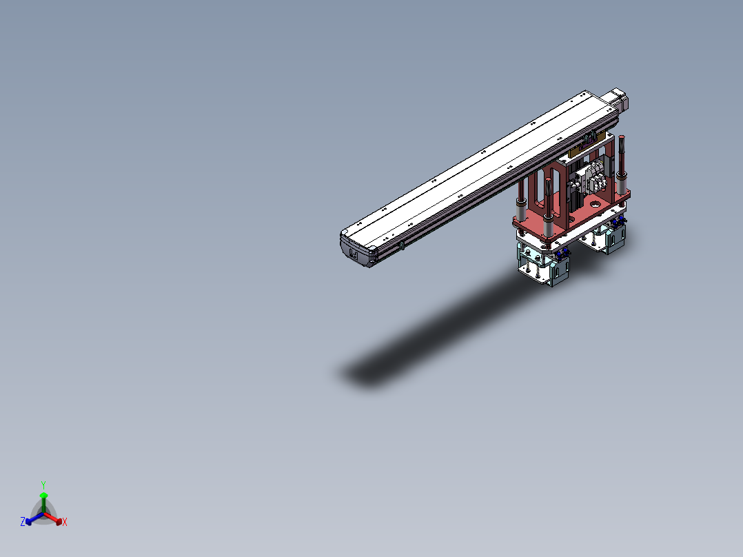 上料夹爪模组正等轴测图
