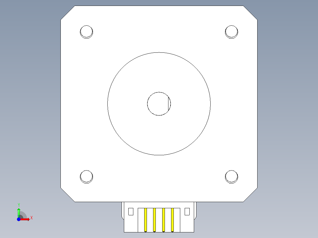 Nema17步进电机2前视图