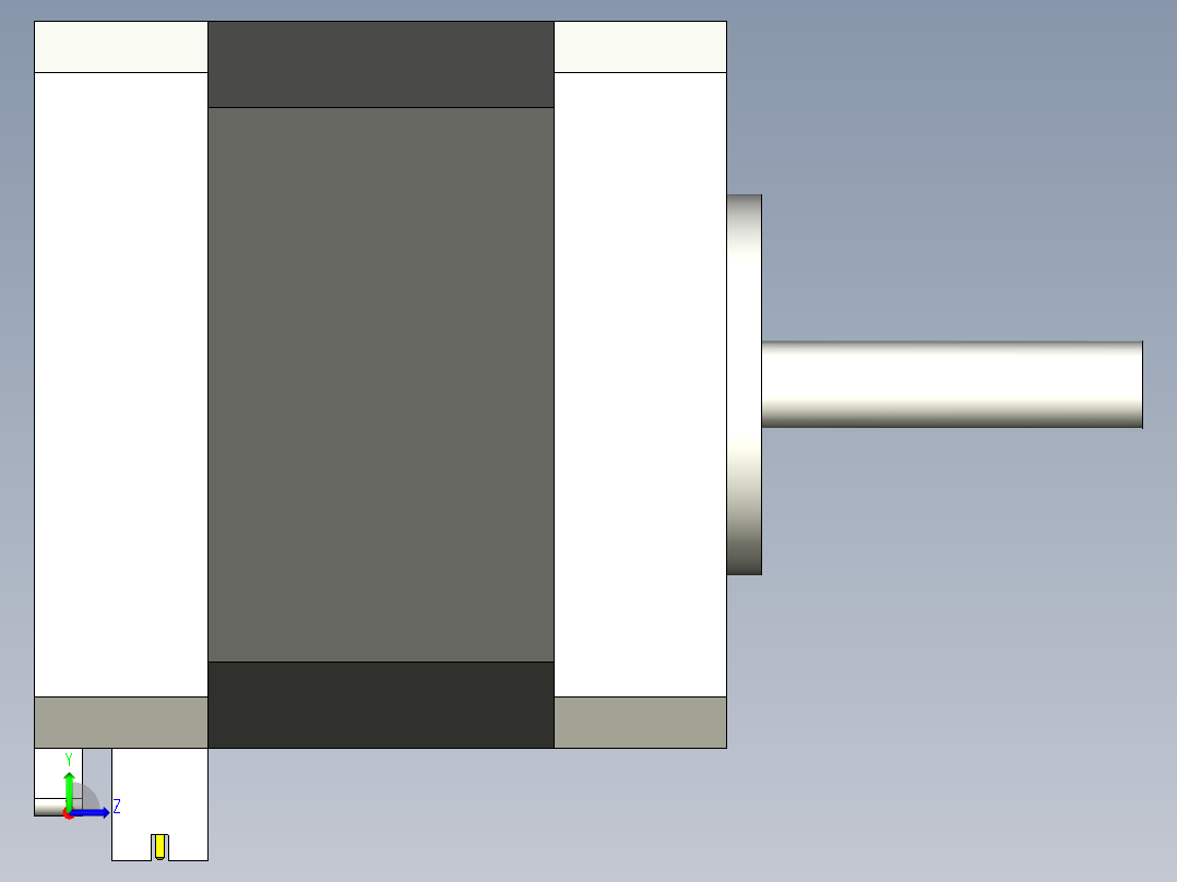 Nema17步进电机2左视图