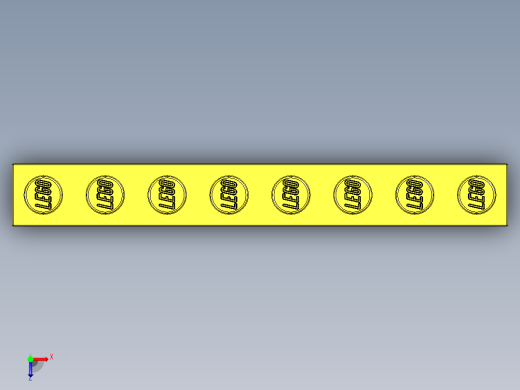 乐高套装 4421基本积木-300824 Bright Yellow Brick 1 x 8.STEP俯视缩略图