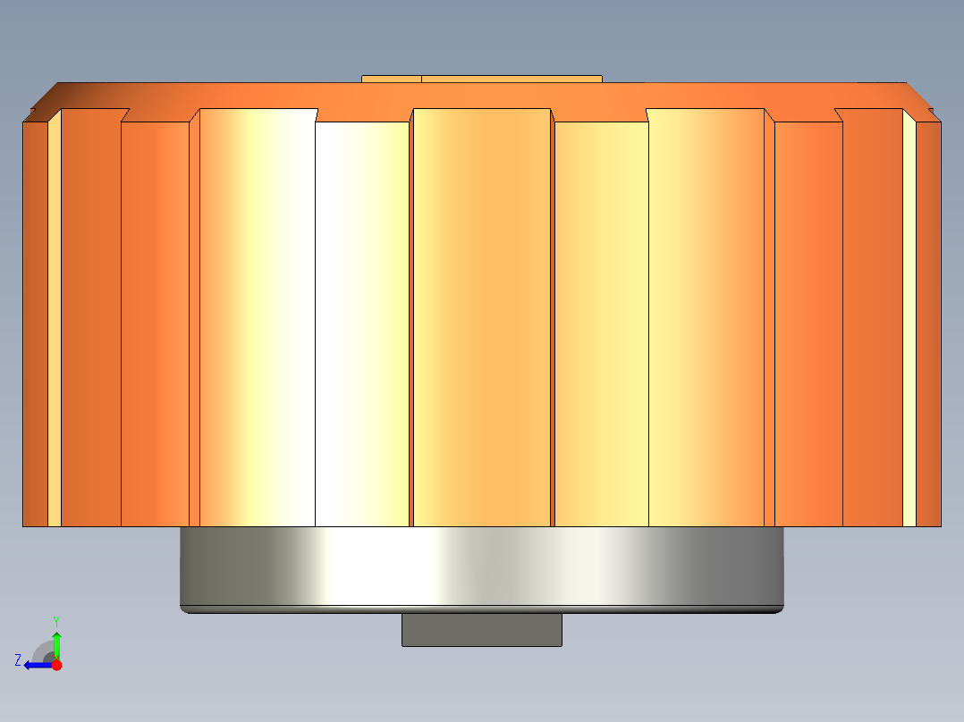 油箱蓋SFN.PF+F-3D多系列多零件图纸模型右视图