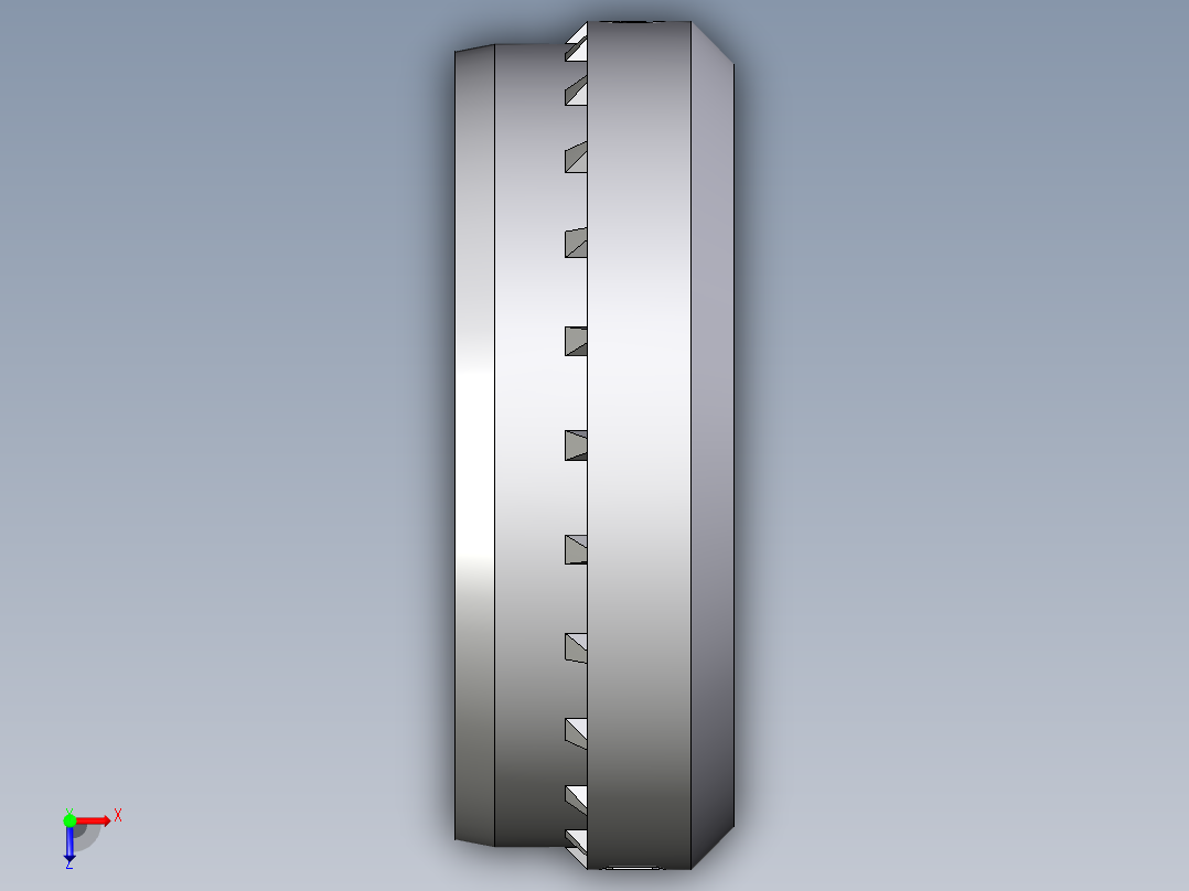 卡套式工业通用硬管接头Progressive_stop_ring_PSR28LX俯视图