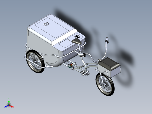 78---SW三轮自行车SW2012三维图纸模型设计图纸