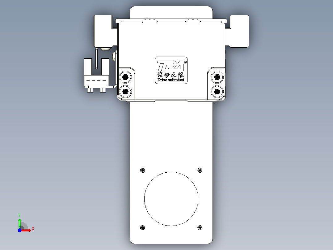 TPA-KNR-60E-1205C-L600A1-MP-P10-N3线性模块铝制底座前视图
