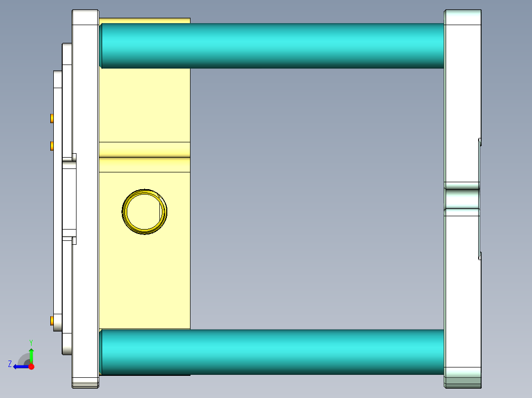 HAZEL-C-笔记本CNC工装夹具三维模型CNC2-0512右视图