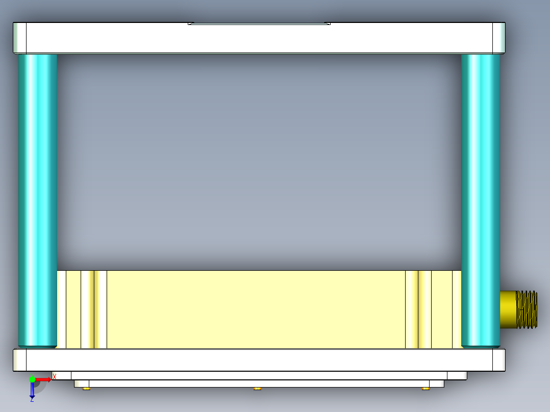HAZEL-C-笔记本CNC工装夹具三维模型CNC2-0512俯视图