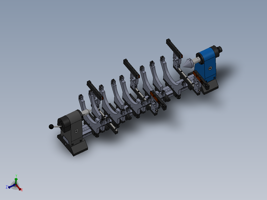 定子跳动检侧机（sw18可编辑+工程图）